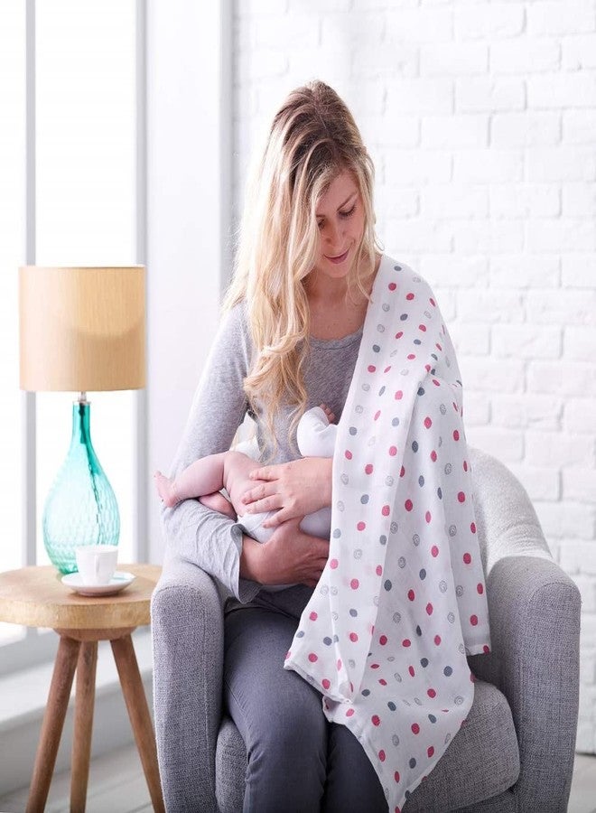 PrimeBox Organic Bamboo Cotton Swaddles Wrap Muslin Cloth for Infant Kids New Born Baby Set of 3 pcs 100 * 100 Cm - Image 3