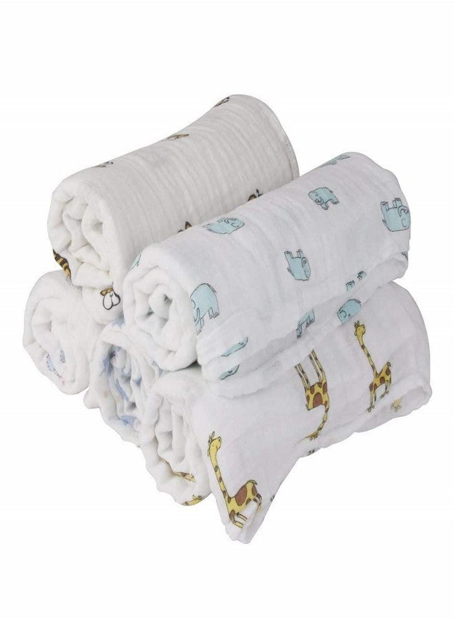 PrimeBox Organic Bamboo Cotton Swaddles Wrap Muslin Cloth for Infant Kids New Born Baby Set of 3 pcs 100 * 100 Cm - Image 4