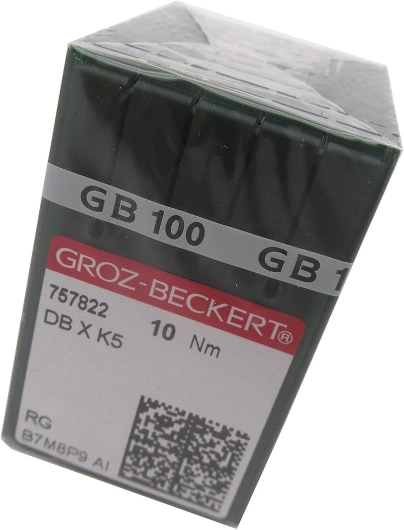 ckpsms GROZ-BECKERT Needle in Clear Plastic Box- 100 Groz Beckert DBXK5 Industrial Embroidery Sewing Machine Needles Compatible with Tajima Barudan SWF (Size 80/12) - Image 1