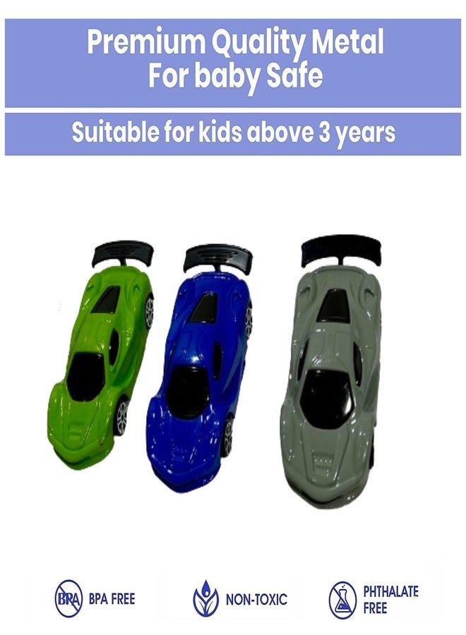 FUN FRY Pull Back Car Toys for Kids Cars Boys, Jumping Stunt Racing Car, Mini Model Car Set, Pull Back Racing Cars for Boys 5-8, Die Cast Car, Unbreakable Diecast Metal Toy (New DIACAST Pack of 3) - Image 5