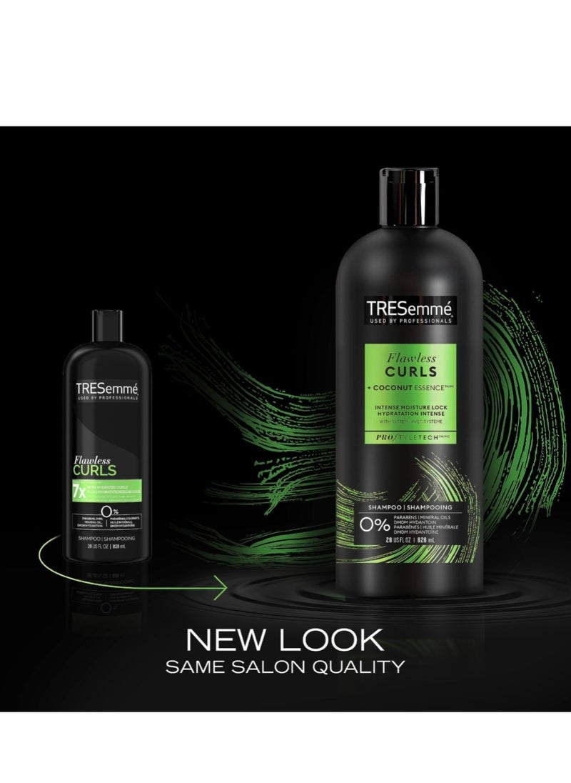 TRESemmé - TRESemme Flawless Curls Moisturizing Shampoo For Curly Hair Formulated With Pro Style Technology - Image 1