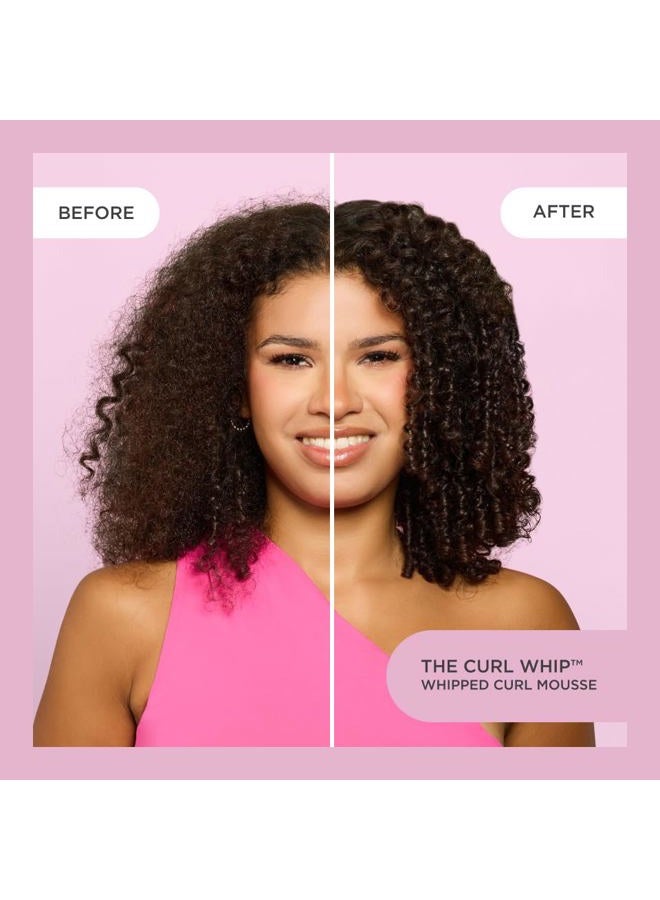 Cake Beauty موس تحديد وتكثيف التجاعيد المخفوق - صبار و فيتامين E لثبات مرن - موس خالي من الحرارة للتجاعيد للشعر المموج والمجعد - منتجات شعر خالية من الكبريتات والقسوة للنساء - Image 5