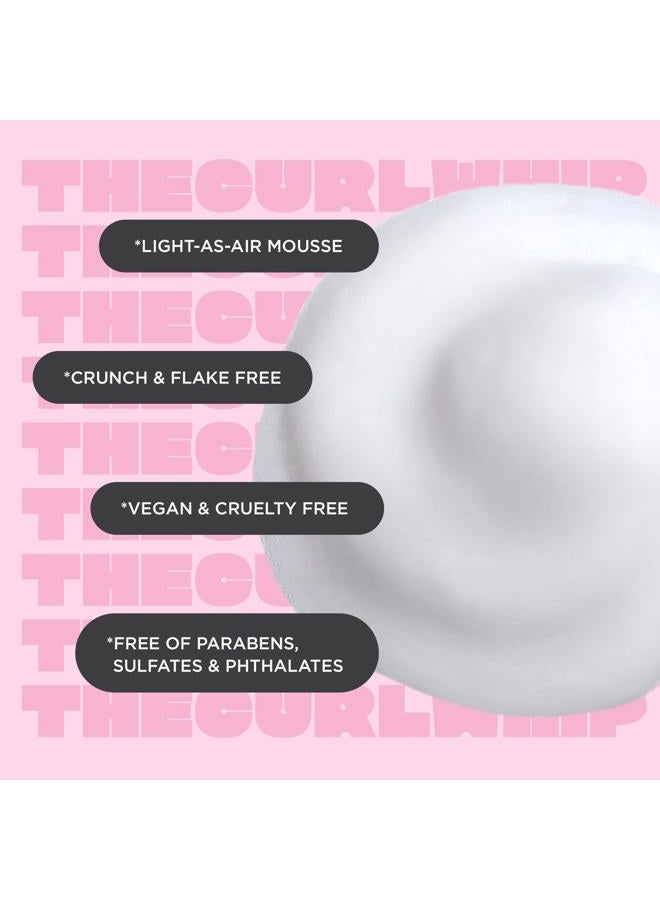Cake Beauty موس تحديد وتكثيف التجاعيد المخفوق - صبار و فيتامين E لثبات مرن - موس خالي من الحرارة للتجاعيد للشعر المموج والمجعد - منتجات شعر خالية من الكبريتات والقسوة للنساء - Image 4