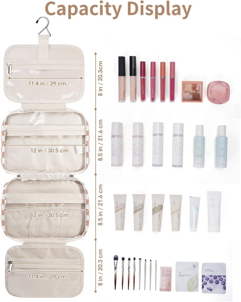 Narwey Travel Hanging Toiletry Bag Women Makeup Bag Organizer Toiletry Accessories Toiletry Bag - Image 5