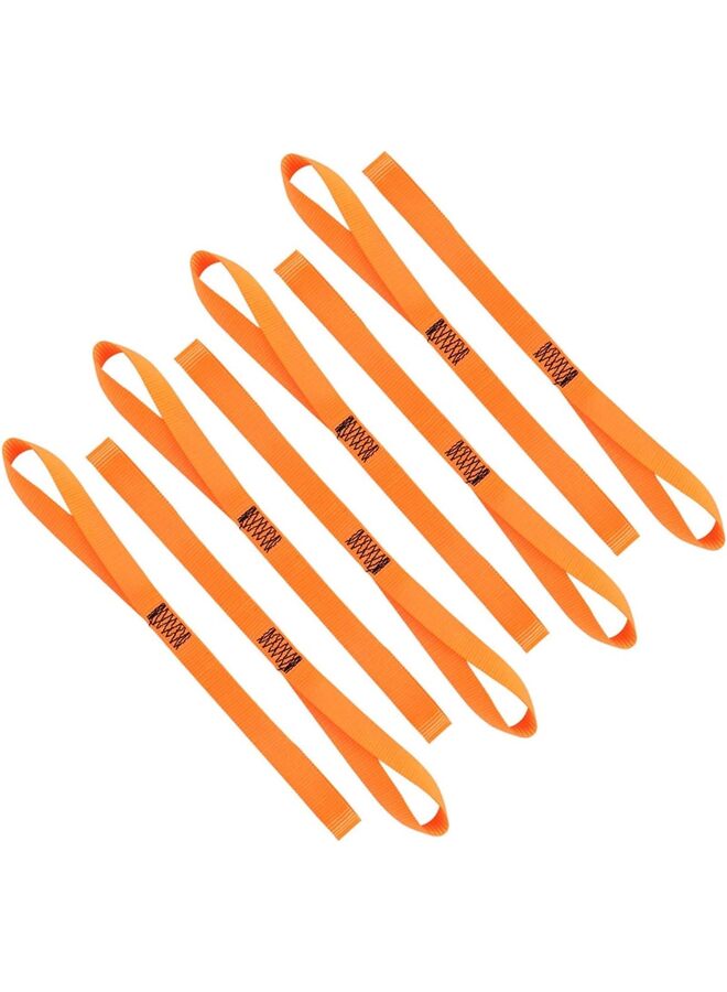 8Pcs Soft Loop Tie-Down Straps - - 3600LB Breaking Strength, Loops for Securing Trailering of Bikes, Motorcycles, Scooters, Dirt Bikes, Lawn Equipment, (Color : Orange) - Image 1