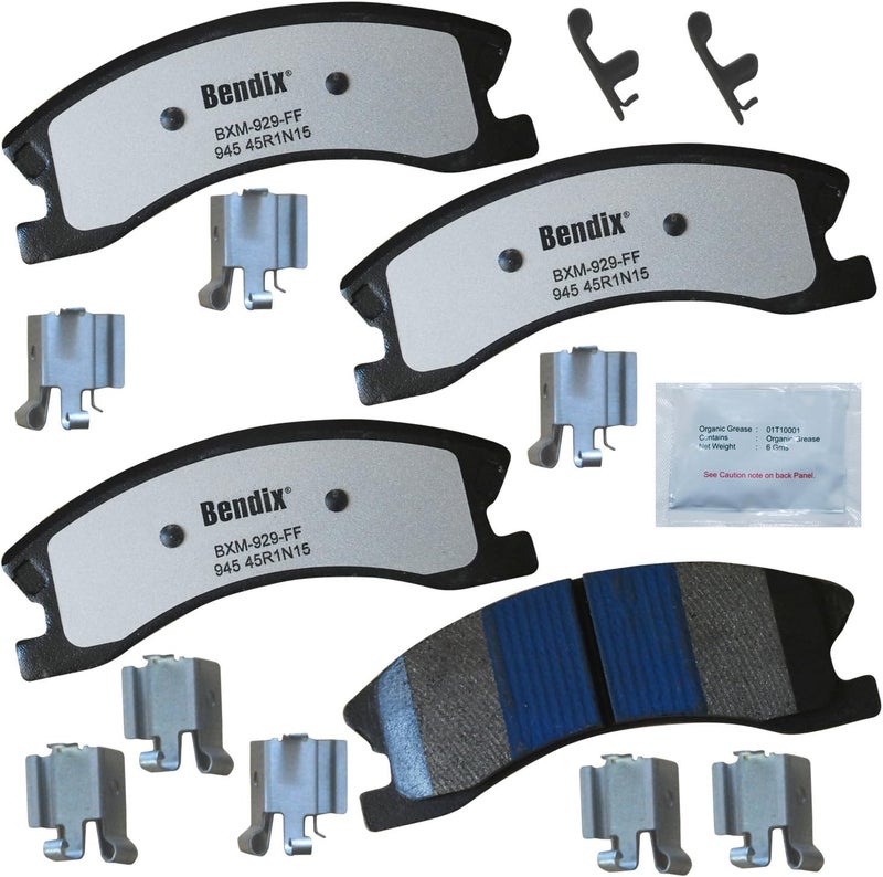 Bendix Fleet Metlok MKD945FM Semi-Metallic Front Brake Pads for Jeep Grand Cherokee 2004-1999 - Image 1