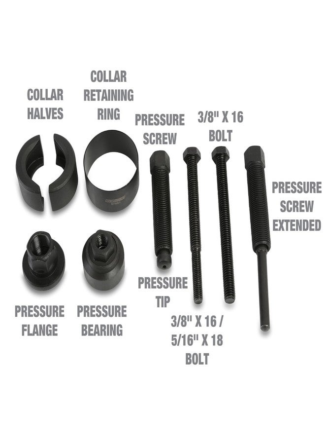 OEMTOOLS Power Steering Pulley Puller and Installer Kit, Removes and Installs Power Steering Pump Pulleys on Most Domestic Vehicles, Ford, GM, VW, 37031 Green Case - Image 5