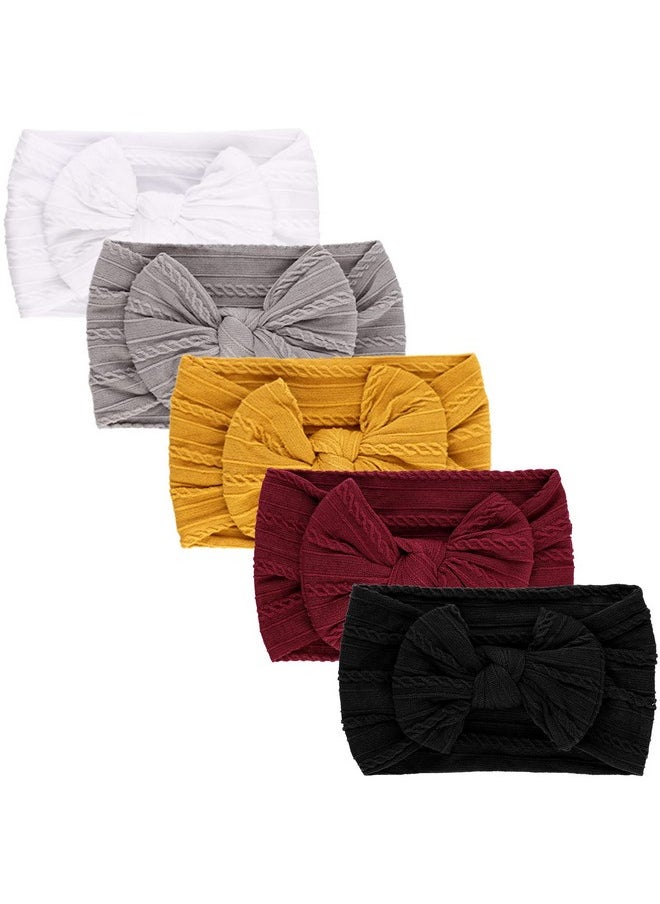 DRESHOW Bqubo Baby Nylon Headbands Hairbands Hair Bow For Girls Newborn Infant Toddlers Hair Accessories  - Image 1