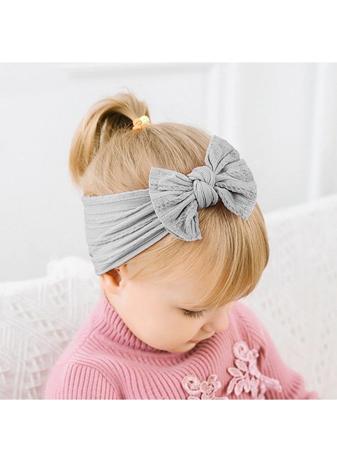 DRESHOW Bqubo Baby Nylon Headbands Hairbands Hair Bow For Girls Newborn Infant Toddlers Hair Accessories  - Image 5