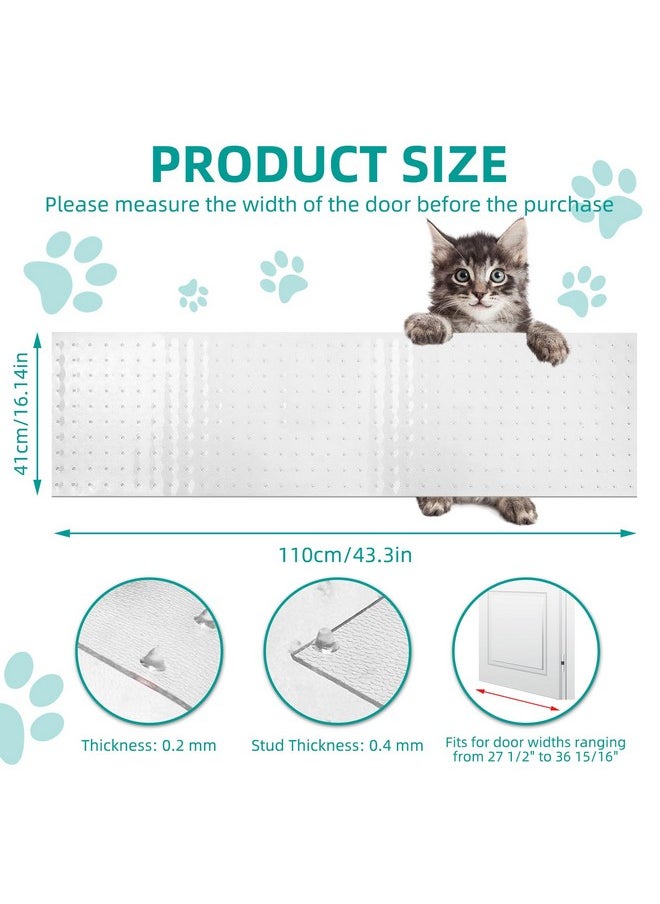 KHS - Carpet Protector For Pets, 3.6Ft Plastic Carpet Protector For Doorway, Diy Non Slip Clear Cat Carpet Protector Mat, Easy To Cut Carpet Scratch Stopper, Cat/Dog Scratch Carpet Protector Roll - Image 1