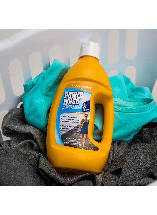 Nathan Power Wash Detergent, Natural Sport Detergent for Active Wear, Sports Equipment, Gets Rid of Odors and Stains - Image 2