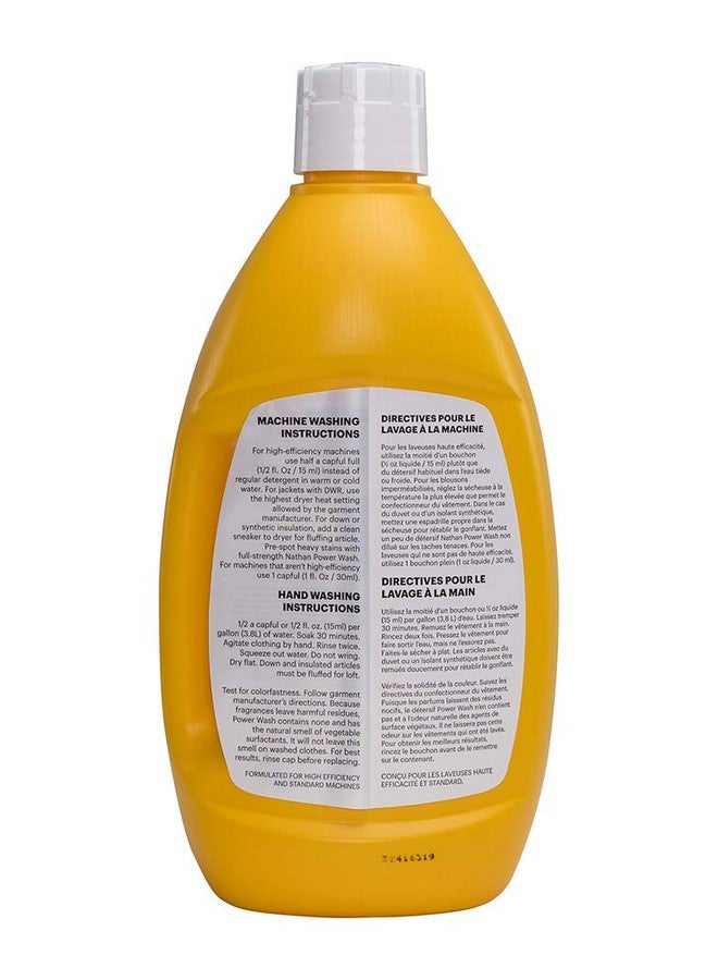 Nathan Power Wash Detergent, Natural Sport Detergent for Active Wear, Sports Equipment, Gets Rid of Odors and Stains - Image 1