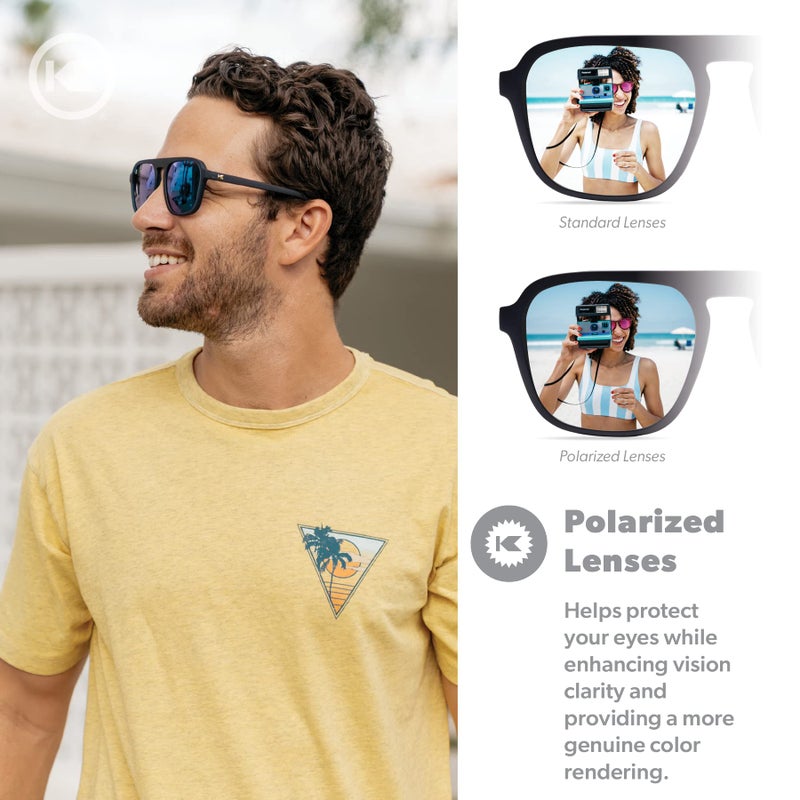Knockaround Pacific Palisades Polarized Sunglasses for Men & Women - Retro Sunglasses - UV400 Protection - Image 4