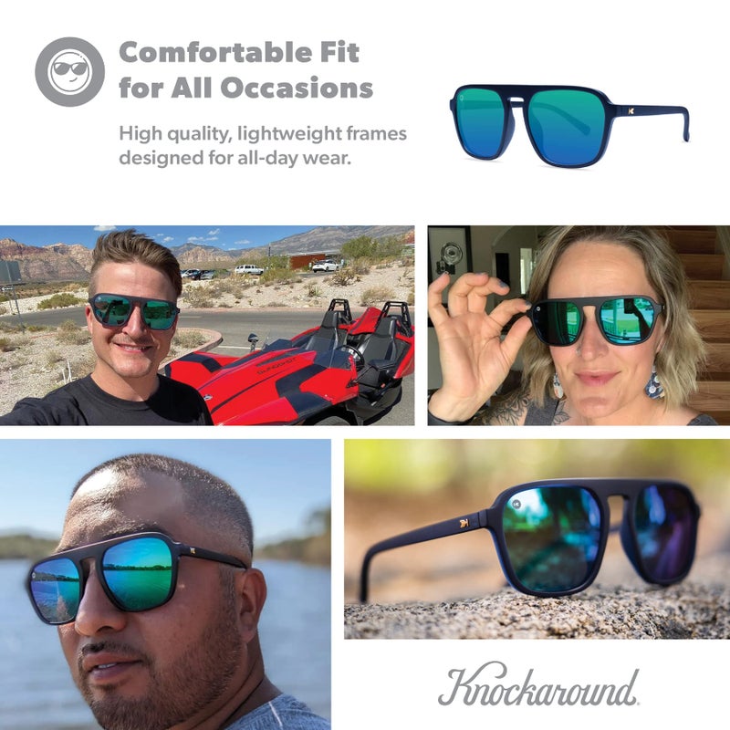 Knockaround Pacific Palisades Polarized Sunglasses for Men & Women - Retro Sunglasses - UV400 Protection - Image 5