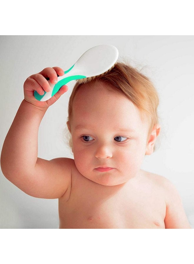 MR LION Baby Hair Brush, Cradle Cap Brush, Baby Hair Comb, Baby Hair Brush and Comb Set for Newborns & Toddlers, Baby Brush Soft Bristles, Ideal for Cradle Cap, Perfect Baby Registry Gift (Green) - Image 4