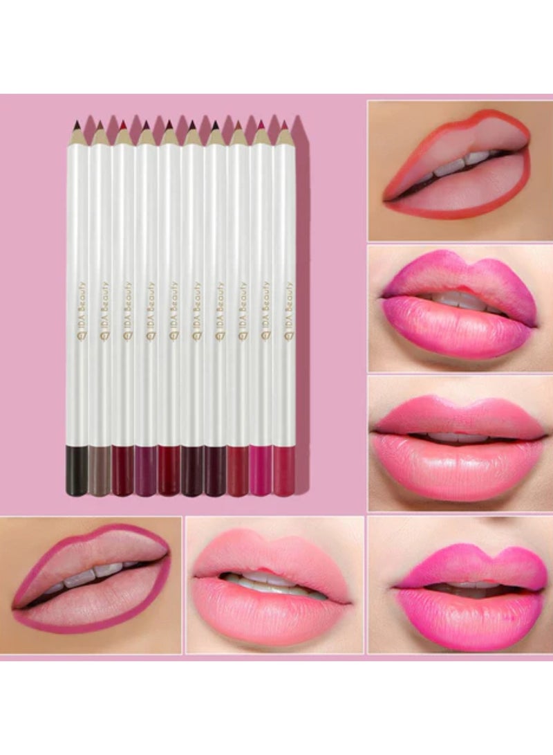 IDA Beauty Edge & Enrich Creamy Lip Liner | 2-in-1 Lip Outliner & Filler | Waterproof, Smudge-Proof, Matte Finish | Vegan, Halal, Cruelty-Free (L09) - Image 4