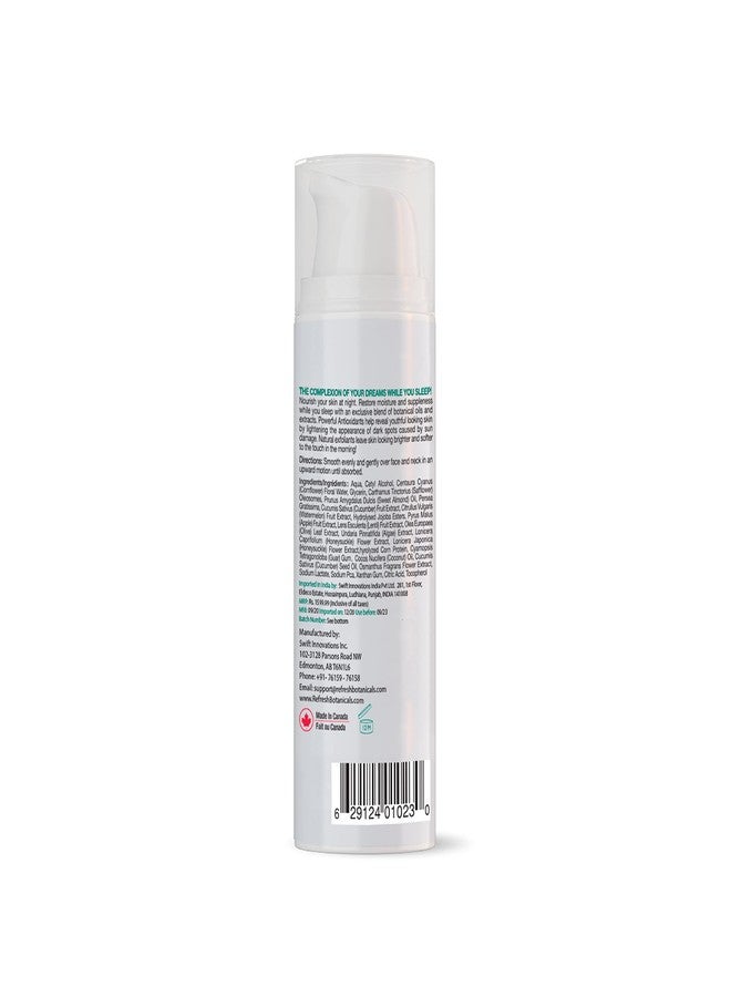 REFRESH BOTANICALS Night Restore Complex | Youth-restoring Night Cream with Cucumber and Cornflower | For Dry to Normal Skin Types | Organic & Natural | Paraben & Chemicals free | 50 ml - Image 2