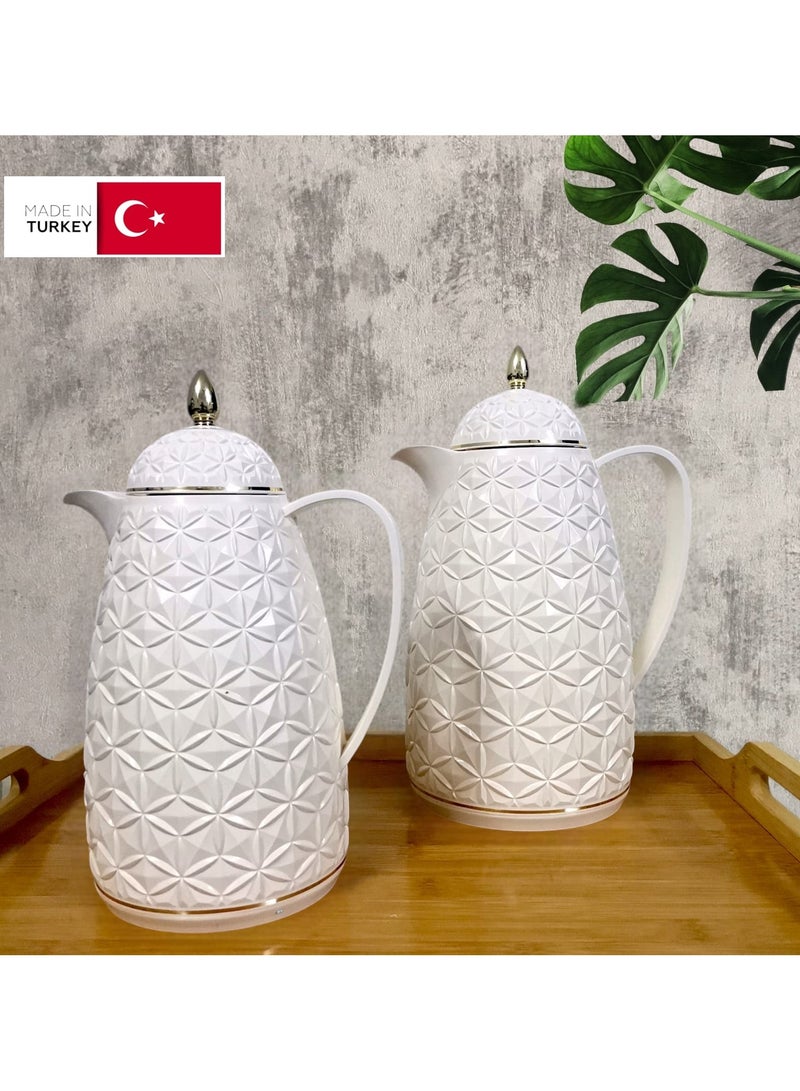Rema Attractive Coffee and Tea Fridge Thermos Set with Elegant Design made in Turkey 1L + 0.5L - Image 1