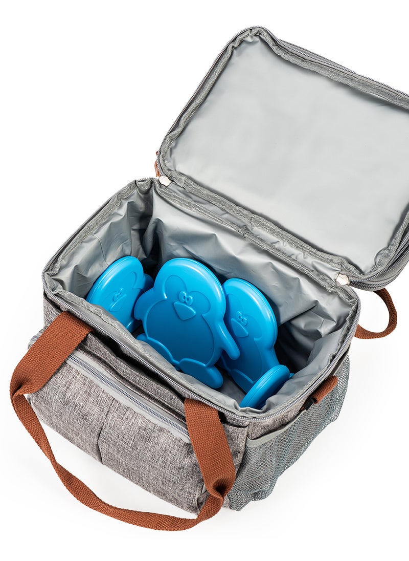 Eazy Kids Set Of 4 Ice Packs For Lunch Bags With BPA-Free, Non-Toxic Materials - Blue  - Image 4