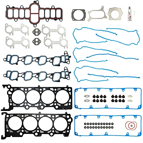 BRTEC طقم حشوات رأس الأسطوانة لسيارات فورد F150 وكراون فيكتوريا وميركوري ماونتينير 2004 2005 2006 2007 2008؛ لسيارة لينكولن تاون كار 2005-2011؛ لميركوري ماونتينير 2002-2005 - 4.6L V8 SOHC - Image 1