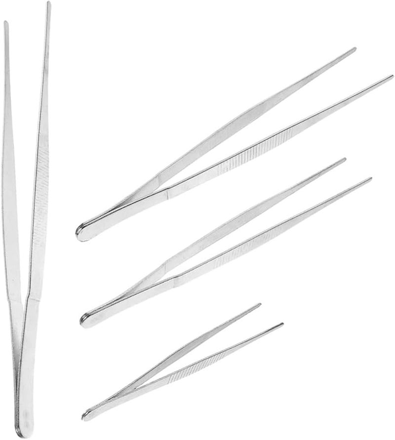 4Pcs Stainless Steel Tweezers Set For Gardening Planting And Succulent Care - Image 1