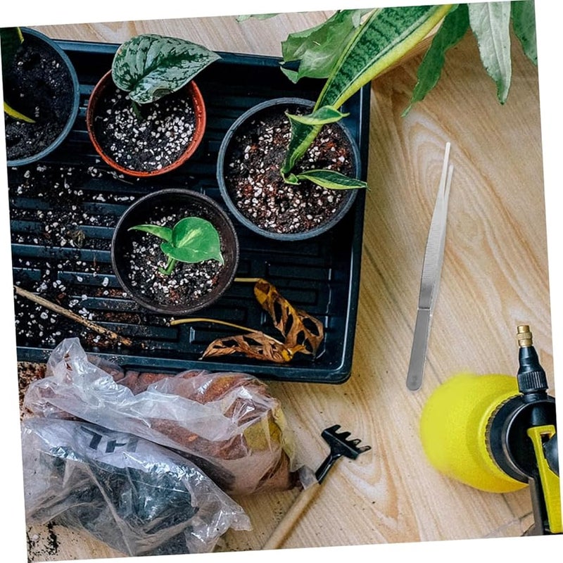 4Pcs Stainless Steel Tweezers Set For Gardening Planting And Succulent Care - Image 5