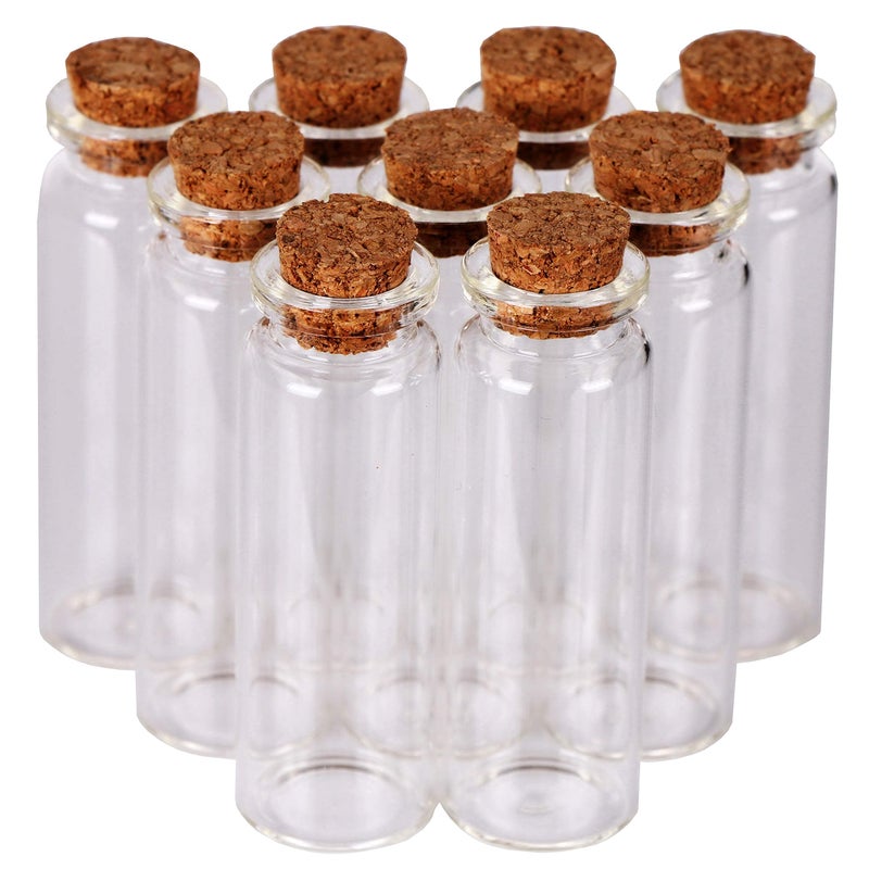 Maxmau 24 Sets 15Ml Small Mini Glass Bottles With Cork Stoppers Tiny Vials For Wedding Favors Art Crafts Diy Decoration - Image 4