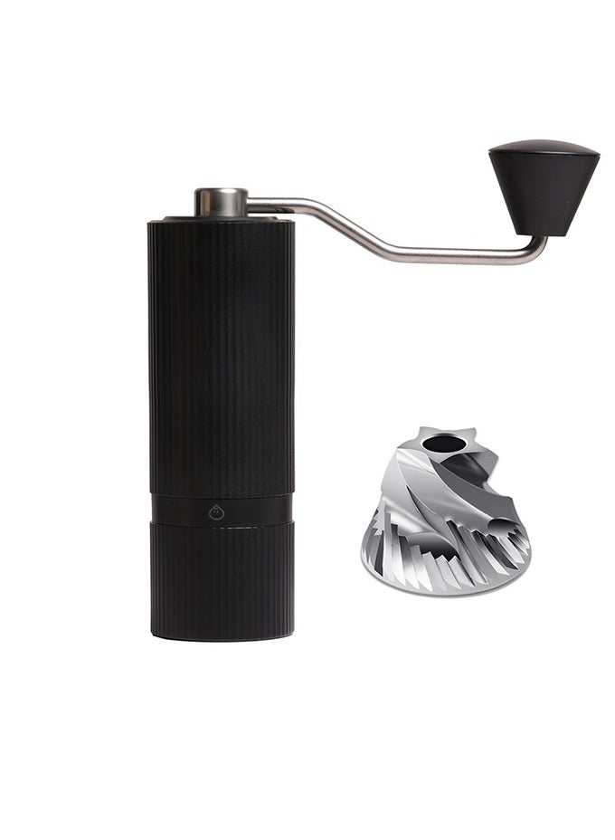 PORTABLE MANUAL COFFEE GRINDER  27 PRECISE GRIND SETTINGS, ANTI-DROP DESIGN (CASETIFY TESTED), CNC STAINLESS STEEL BURR FOR HOME & TRAVEL | GOOSEY SERIES(BLACK)