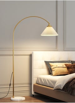 Gold - pleated lamp shade