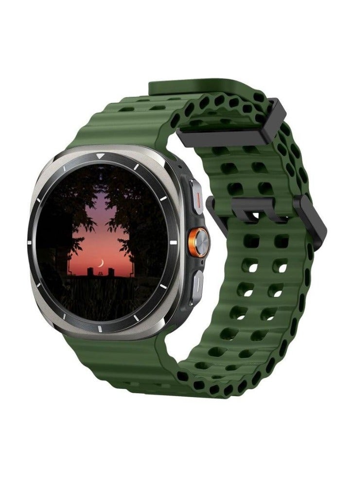 ELTRAZONE Soft Silicone Adjustable Replacement Strap for 47mm Smartwatch | Durable Sport Bracelet Compatible with Galaxy Watch 7 Ultra | Lightweight, Sweat-Resistant, Comfortable Band for Active Use | Easy Installation – - Image 1