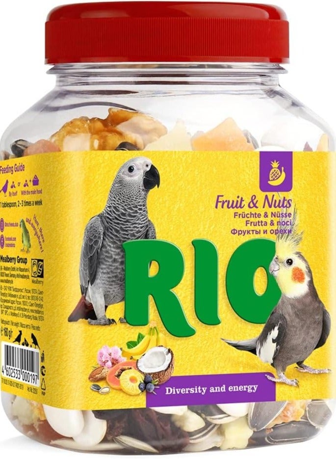 RIO Fruit And Nuts Mix Natural Treats For Birds 160g - Image 1