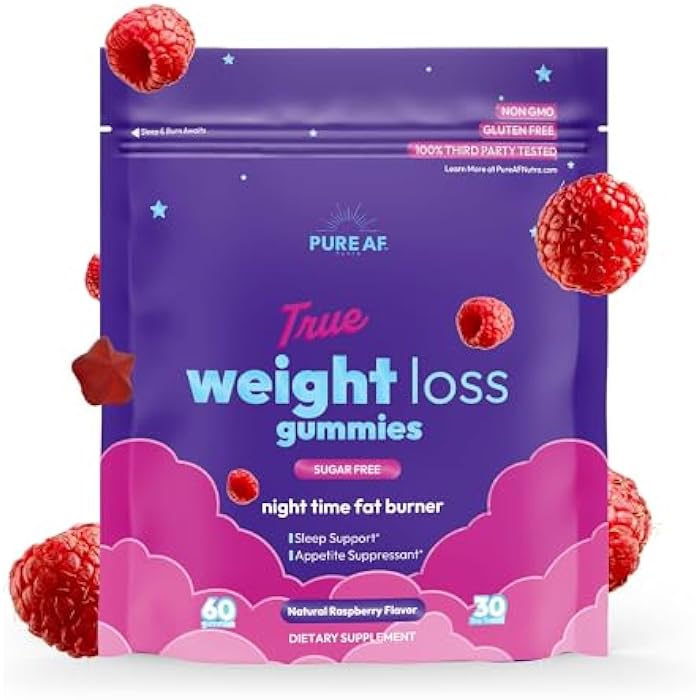 Night Time Fat Burner Gummies, Sleep Supplement & Weight Loss | Skinny Vitamin | Appetite Suppressant & Metabolism Booster | Nighttime Diet Gummies for Women & Men - Image 1