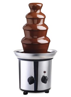 Festive Gallery Stainless Steel Chocolate Fondue Fountain for Party (4 Tiers, 2-lbs Capacity)  - Image 1