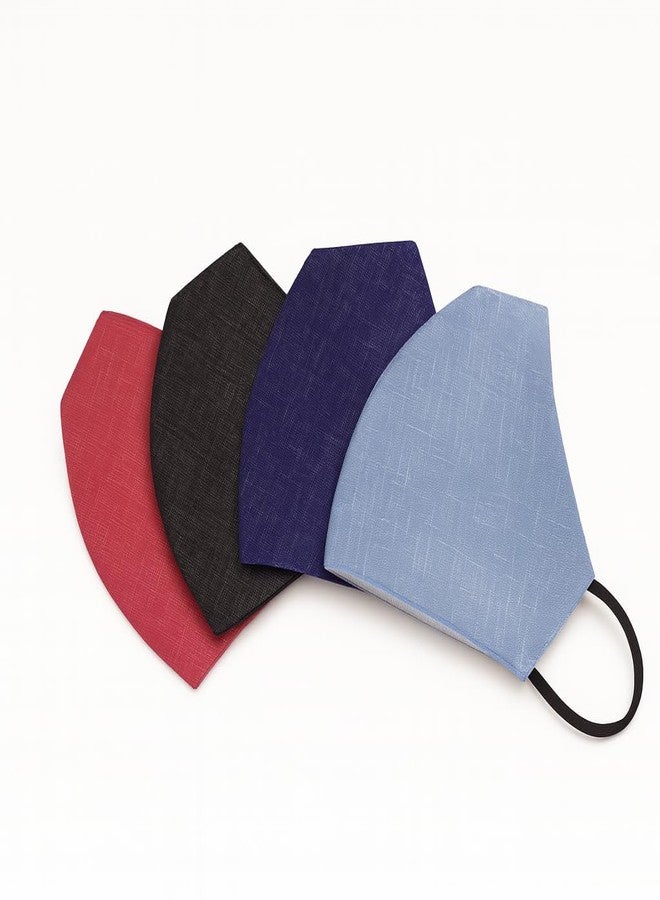 Xtore Breathable Cotton Mask | Reusable | Washable | 2 layer mask - (Pack of 4) - Image 1