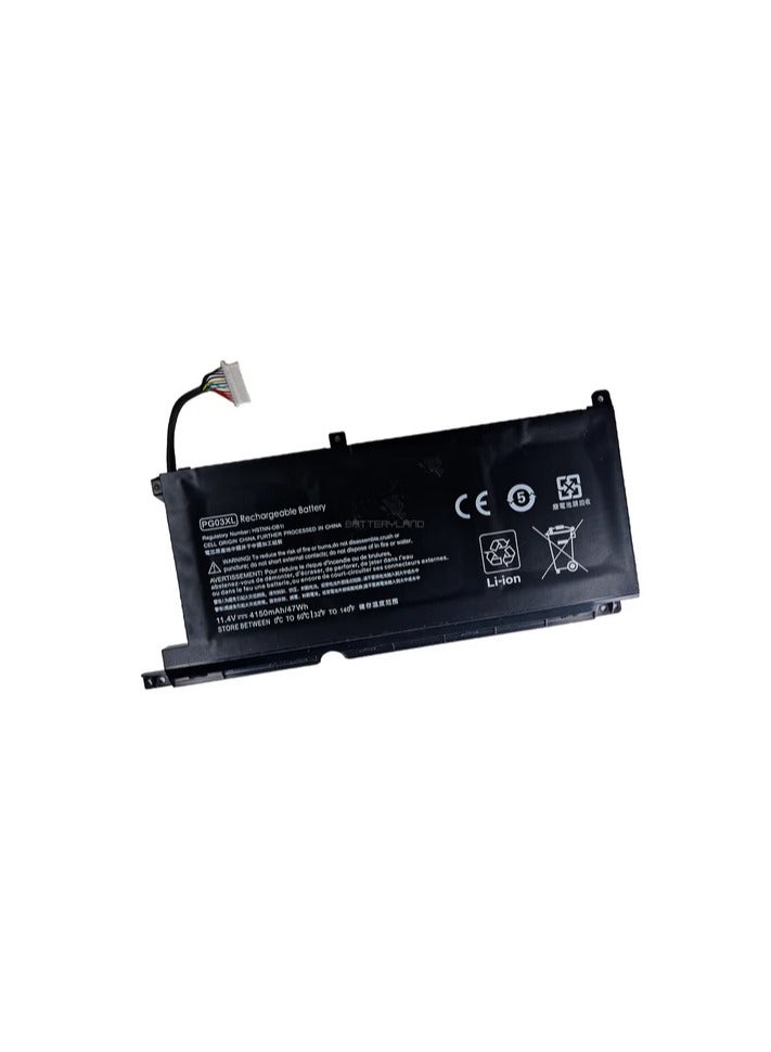 PG03XL Laptop Battery Compatible for HP PG03XL 15-DK Series HSTNN-DB9G, HSTNN-OB1L Laptop Battery - Image 2