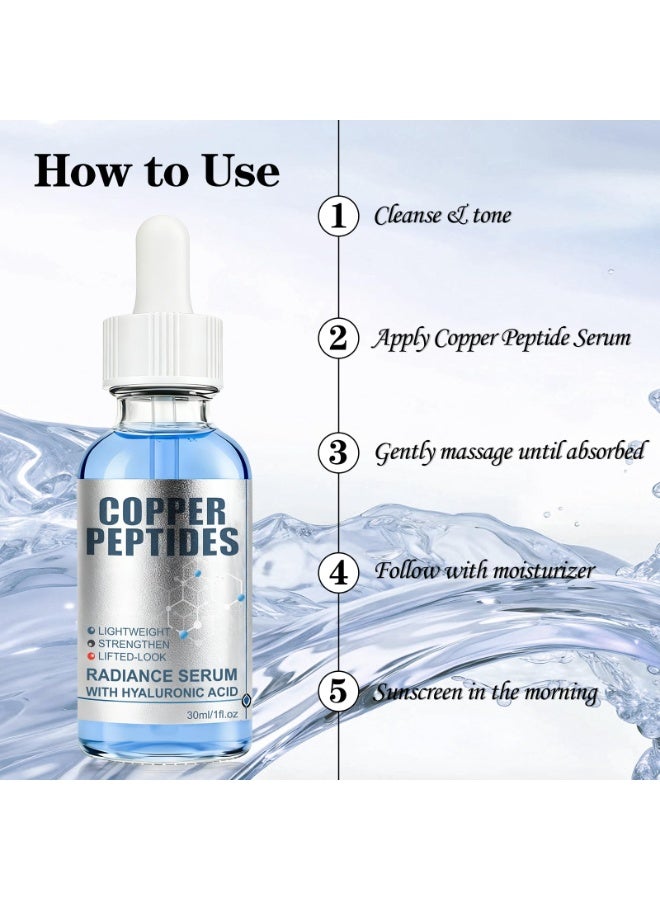 jalan Copper Peptides Radiance Serum 30ml | Facial Hydration + Brightening & Whitening + Reducing Acne Scars & Spots | Contains Hyaluronic Acid - Image 5