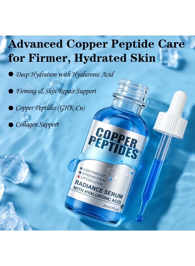 jalan Copper Peptides Radiance Serum 30ml | Facial Hydration + Brightening & Whitening + Reducing Acne Scars & Spots | Contains Hyaluronic Acid - Image 2