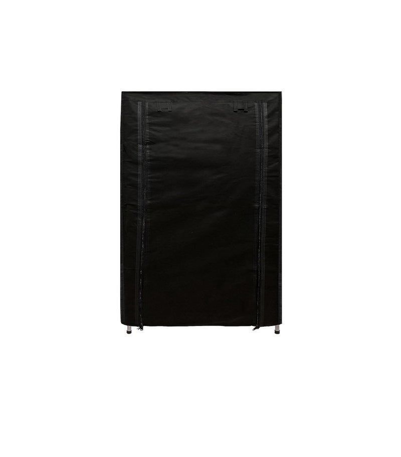 SANAMSTORE Metal 5 Tier Rack Shoe/Clothes/Books Stand Rack with Cover for Home (Need to Be Assemble - DIY) -Black - Image 3