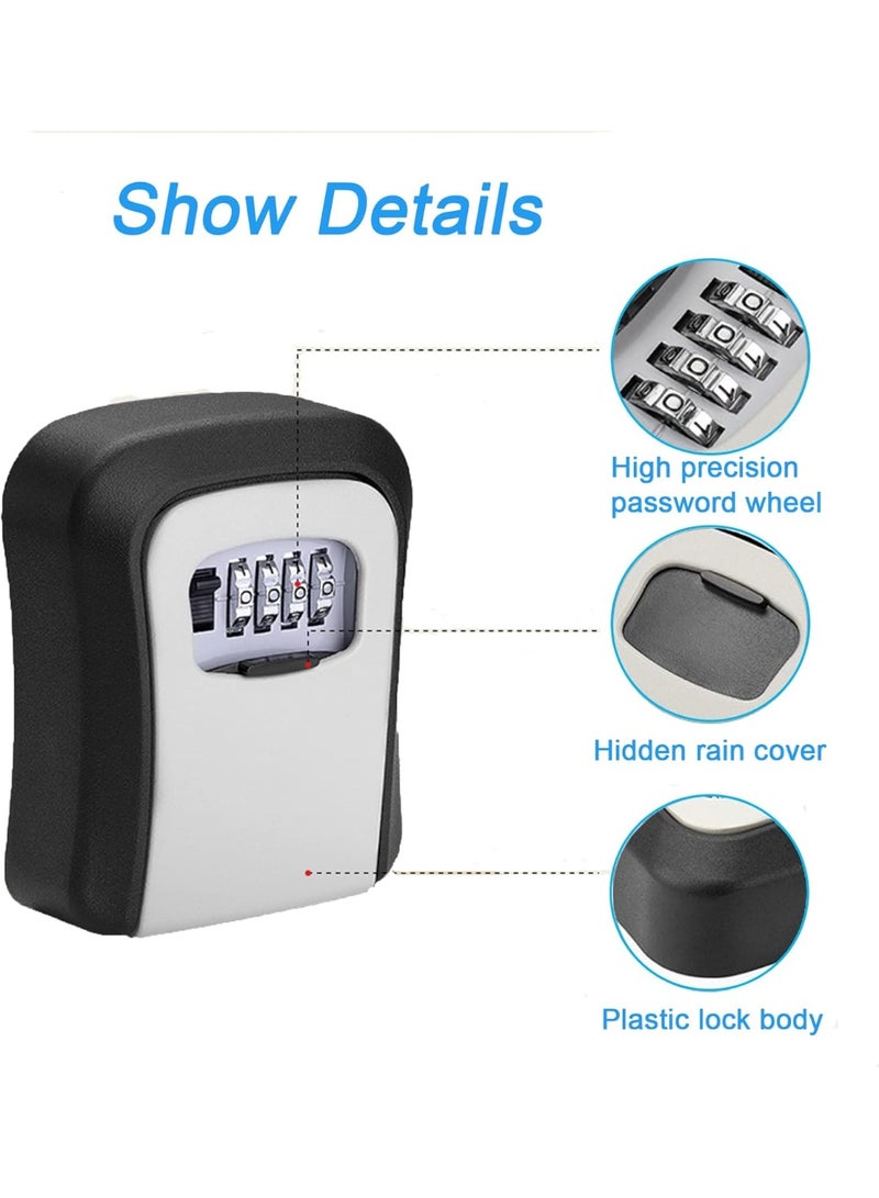 Key Safe with Number Code – Outdoor Waterproof & Rustproof Key Box for Home, Garage, School, and Replacement Keys – Secure Lockbox for Spare Keys - Image 4