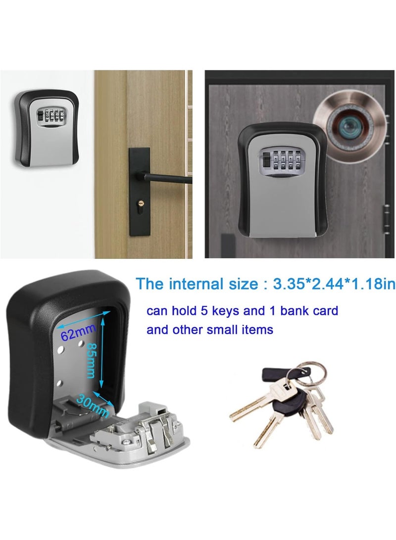 Key Safe with Number Code – Outdoor Waterproof & Rustproof Key Box for Home, Garage, School, and Replacement Keys – Secure Lockbox for Spare Keys - Image 5