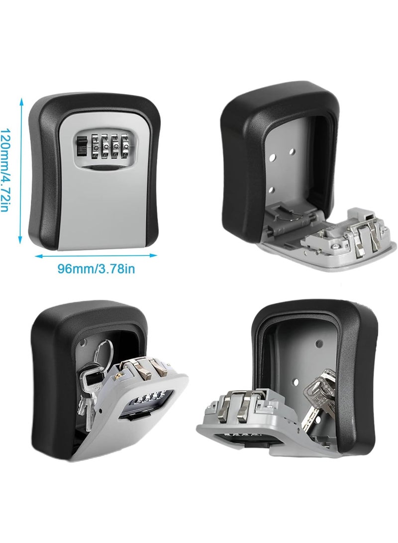 Key Safe with Number Code – Outdoor Waterproof & Rustproof Key Box for Home, Garage, School, and Replacement Keys – Secure Lockbox for Spare Keys - Image 2