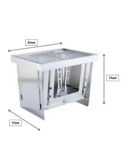 Generic Portable BBQ Charcoal Grill Patio Camping Picnic Burner Foldable Steel Stove Portable Charcoal Grill  - Image 2