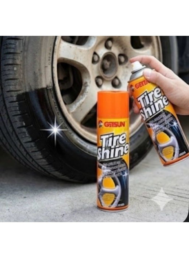 جيتسون بخاخ تلميع الإطارات 500 مل - يعيد اللمعان الأسود العميق ويحمي إطارات السيارات G-7130 - Image 4