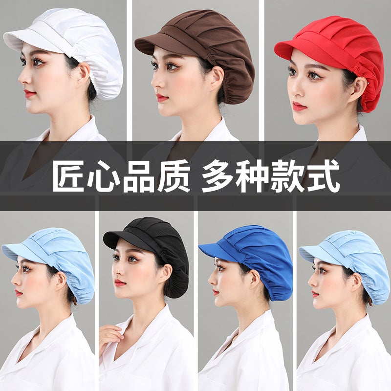 Breathable Net Chef Hat Catering Canteen Kitchen Cooking Anti-Oil Smoke Anti-Hair Workshop Work Hat - Image 3