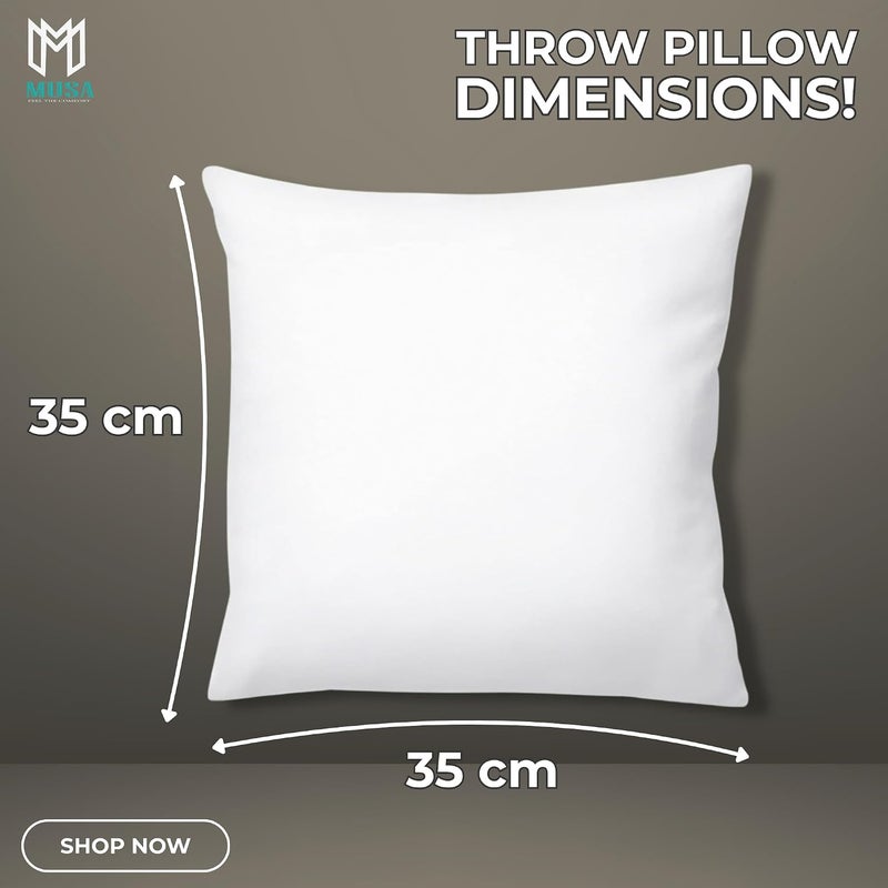 ® Cushion Inserts 100% Polyester - Throw Pillows for Sofas, Bed & Chair - Down Alternative Filling Pillow Inserts | Pack of 8 Washable Cushion Inner for Couch, Office & Garden (8, 35 x 35cm) - Image 2