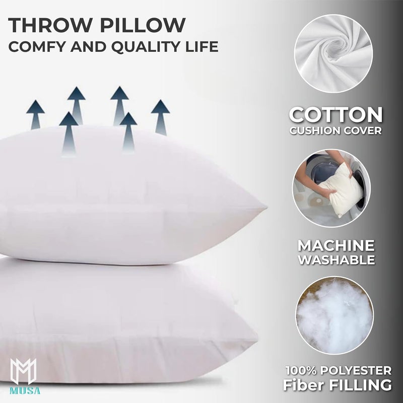 ® Cushion Inserts 100% Polyester - Throw Pillows for Sofas, Bed & Chair - Down Alternative Filling Pillow Inserts | Pack of 8 Washable Cushion Inner for Couch, Office & Garden (8, 35 x 35cm) - Image 4