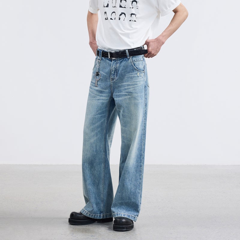 Unisex Casual Daily Denim Jeans - Image 2