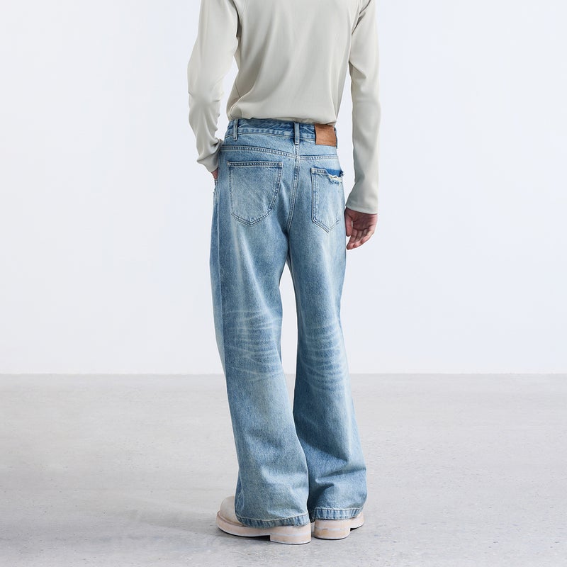Unisex Casual Daily Denim Jeans - Image 4