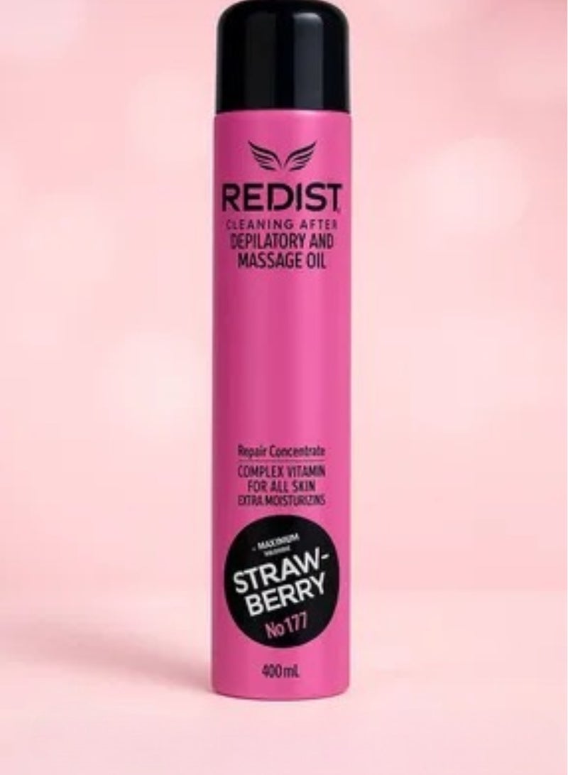 Redist Cleansing & Massage Oil Spray - Strawberry No. 173 - Nourishing & Hydrating Oil, 400ml - Image 2