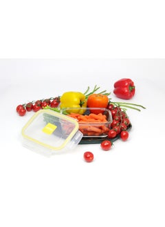 BLACKSTONE Glass Food Container with Airtight Lid Square Shape 1220ml  - Image 2
